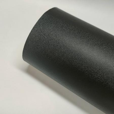 Matte Frosted Black Wrap For A Car