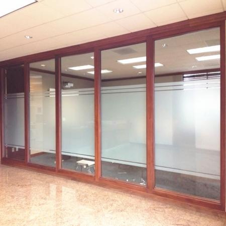 PVC privacy protected glass vinyl